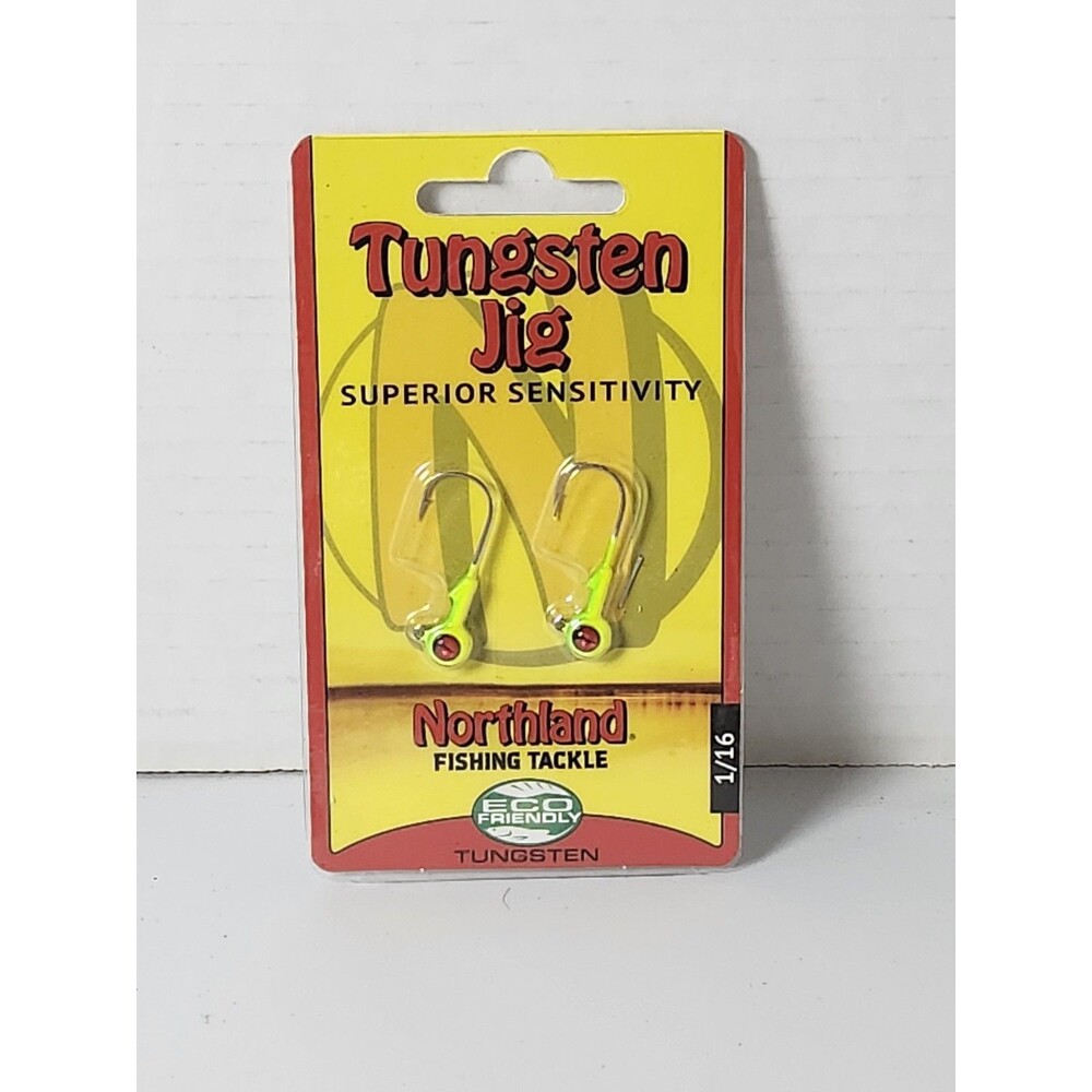 Northland Tungsten Superior Sensitivity 1/16 oz Green Yellow Eco Friendly